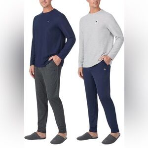 ommy Bahama Men’s 2-piece Relaxed Fit Logo Embroidered Lounge Set